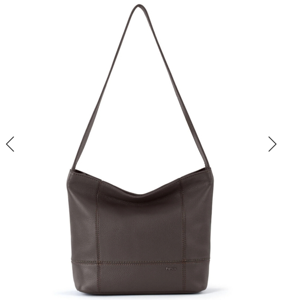 STUNNING SAK DE YOUNG HOBO GREY LEATHER BAG
